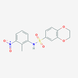 N-(2-methyl-3-nitrophenyl)-2,3-dihydro-1,4-benzodioxine-6-sulfonamide