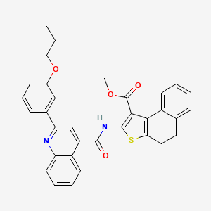 methyl 2-({[2-(3-propoxyphenyl)-4-quinolinyl]carbonyl}amino)-4,5-dihydronaphtho[2,1-b]thiophene-1-carboxylate