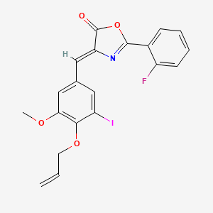 4-[4-(allyloxy)-3-iodo-5-methoxybenzylidene]-2-(2-fluorophenyl)-1,3-oxazol-5(4H)-one