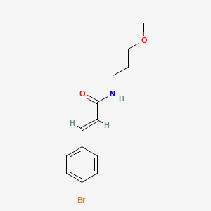 molecular formula C13H16BrNO2 B4635007 (2E)-3-(4-bromophenyl)-N-(3-methoxypropyl)prop-2-enamide 