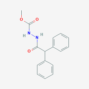 molecular formula C16H16N2O3 B463502 Methyl 2-(diphenylacetyl)hydrazinecarboxylate CAS No. 355437-03-5
