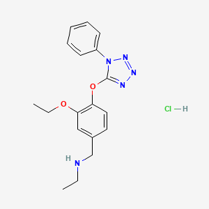 N-{3-ethoxy-4-[(1-phenyl-1H-tetrazol-5-yl)oxy]benzyl}ethanamine hydrochloride