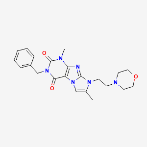 3-benzyl-1,7-dimethyl-8-(2-morpholinoethyl)-1H-imidazo[2,1-f]purine-2,4(3H,8H)-dione