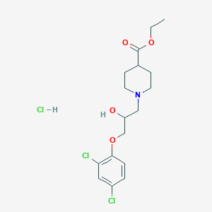 ethyl 1-[3-(2,4-dichlorophenoxy)-2-hydroxypropyl]-4-piperidinecarboxylate hydrochloride