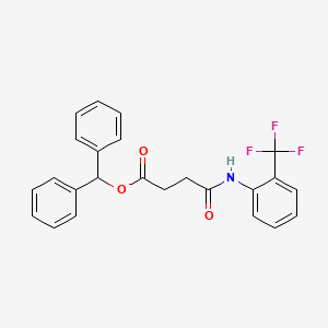 Benzhydryl 4-oxo-4-[2-(trifluoromethyl)anilino]butanoate