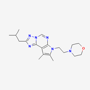 2-isobutyl-8,9-dimethyl-7-[2-(4-morpholinyl)ethyl]-7H-pyrrolo[3,2-e][1,2,4]triazolo[1,5-c]pyrimidine