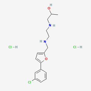 1-[2-[[5-(3-Chlorophenyl)furan-2-yl]methylamino]ethylamino]propan-2-ol;dihydrochloride