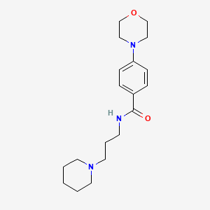 4-(4-morpholinyl)-N-[3-(1-piperidinyl)propyl]benzamide