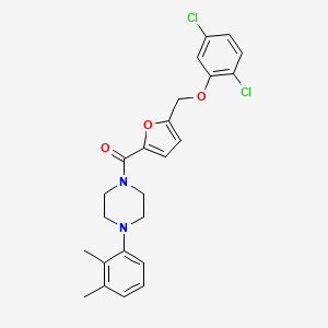 1-{5-[(2,5-Dichlorophenoxy)methyl]furan-2-carbonyl}-4-(2,3-dimethylphenyl)piperazine