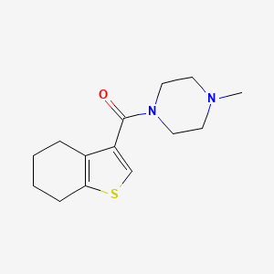 1-METHYL-4-(4,5,6,7-TETRAHYDRO-1-BENZOTHIOPHENE-3-CARBONYL)PIPERAZINE