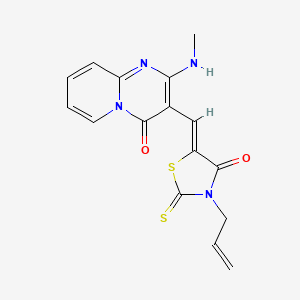 3-[(Z)-(3-allyl-4-oxo-2-thioxo-1,3-thiazolidin-5-ylidene)methyl]-2-(methylamino)-4H-pyrido[1,2-a]pyrimidin-4-one