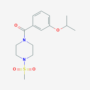 (3-ISOPROPOXYPHENYL)[4-(METHYLSULFONYL)PIPERAZINO]METHANONE