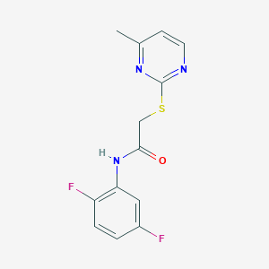 molecular formula C13H11F2N3OS B4635210 N-(2,5-difluorophenyl)-2-[(4-methylpyrimidin-2-yl)sulfanyl]acetamide 