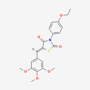 (5Z)-3-(4-ethoxyphenyl)-5-(3,4,5-trimethoxybenzylidene)-1,3-thiazolidine-2,4-dione