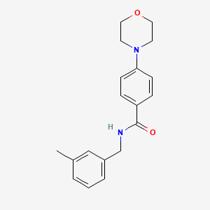 molecular formula C19H22N2O2 B4635239 N-(3-methylbenzyl)-4-(4-morpholinyl)benzamide 