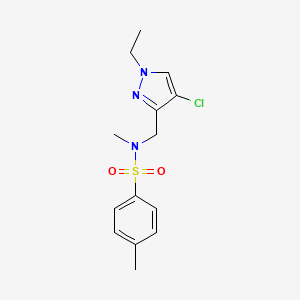 N~1~-[(4-CHLORO-1-ETHYL-1H-PYRAZOL-3-YL)METHYL]-N~1~,4-DIMETHYL-1-BENZENESULFONAMIDE