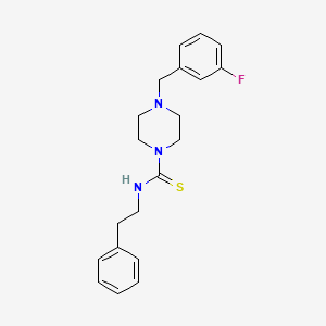 4-(3-fluorobenzyl)-N-(2-phenylethyl)-1-piperazinecarbothioamide