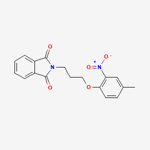 molecular formula C18H16N2O5 B4635330 1H-Isoindole-1,3(2H)-dione, 2-[3-(4-methyl-2-nitrophenoxy)propyl]- CAS No. 713493-55-1