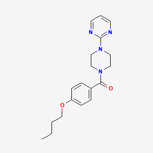 molecular formula C19H24N4O2 B4635346 (4-Butoxyphenyl)-(4-pyrimidin-2-ylpiperazin-1-yl)methanone 