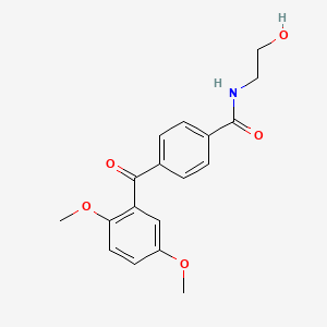 4-(2,5-dimethoxybenzoyl)-N-(2-hydroxyethyl)benzamide