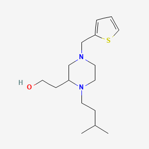 2-[1-(3-methylbutyl)-4-(2-thienylmethyl)-2-piperazinyl]ethanol