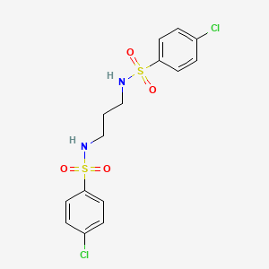 4-chloro-N-[3-[(4-chlorophenyl)sulfonylamino]propyl]benzenesulfonamide