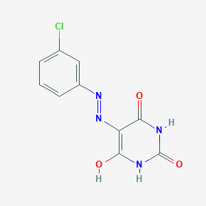 5-[2-(3-chlorophenyl)hydrazinylidene]pyrimidine-2,4,6(1H,3H,5H)-trione