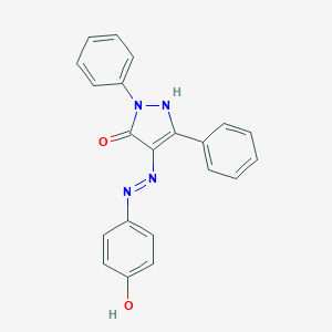 molecular formula C21H16N4O2 B463551 1,3-diphenyl-1H-pyrazole-4,5-dione 4-[(4-hydroxyphenyl)hydrazone] 