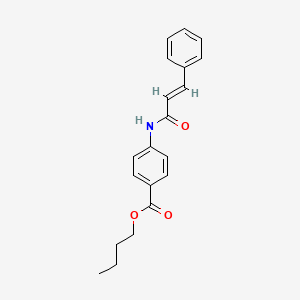 molecular formula C20H21NO3 B4635520 butyl 4-(cinnamoylamino)benzoate 