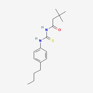 N-[(4-butylphenyl)carbamothioyl]-3,3-dimethylbutanamide