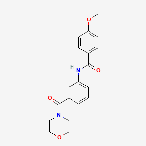 4-methoxy-N-[3-(morpholin-4-ylcarbonyl)phenyl]benzamide