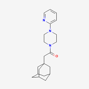 molecular formula C21H29N3O B4635560 1-(1-adamantylacetyl)-4-(2-pyridinyl)piperazine 