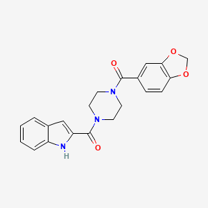 1,3-benzodioxol-5-yl[4-(1H-indol-2-ylcarbonyl)piperazin-1-yl]methanone