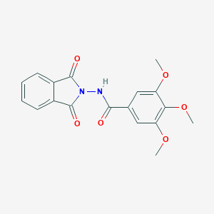 molecular formula C18H16N2O6 B463558 N-(1,3-dioxo-1,3-dihydro-2H-isoindol-2-yl)-3,4,5-trimethoxybenzamide CAS No. 356526-72-2
