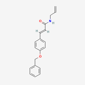 molecular formula C19H19NO2 B4635618 N-allyl-3-[4-(benzyloxy)phenyl]acrylamide 