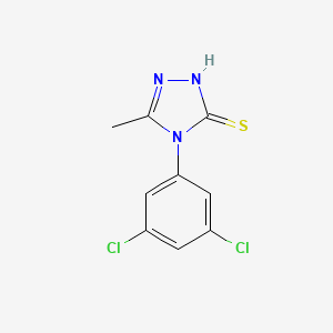 molecular formula C9H7Cl2N3S B4635625 4-(3,5-dichlorophenyl)-5-methyl-4H-1,2,4-triazole-3-thiol 