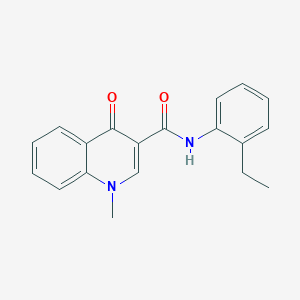 molecular formula C19H18N2O2 B4635627 N-(2-ethylphenyl)-1-methyl-4-oxoquinoline-3-carboxamide 