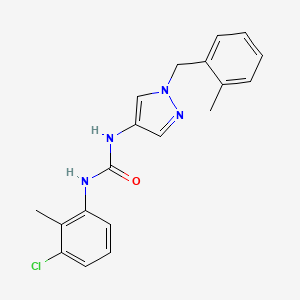 N-(3-chloro-2-methylphenyl)-N'-[1-(2-methylbenzyl)-1H-pyrazol-4-yl]urea