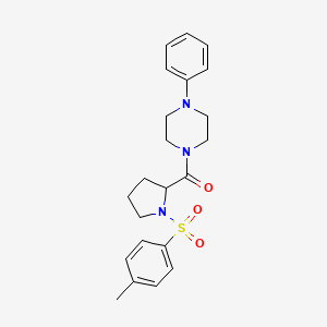 1-{1-[(4-methylphenyl)sulfonyl]prolyl}-4-phenylpiperazine