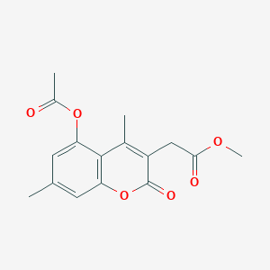 methyl 2-[5-(acetyloxy)-4,7-dimethyl-2-oxo-2H-chromen-3-yl]acetate