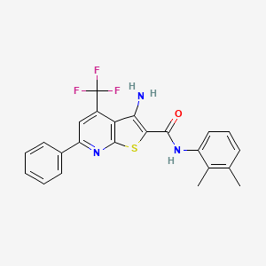 3-amino-N-(2,3-dimethylphenyl)-6-phenyl-4-(trifluoromethyl)thieno[2,3-b]pyridine-2-carboxamide