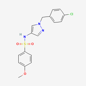 N~1~-[1-(4-CHLOROBENZYL)-1H-PYRAZOL-4-YL]-4-METHOXY-1-BENZENESULFONAMIDE