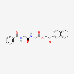 2-(2-naphthyl)-2-oxoethyl N-benzoylglycylglycinate