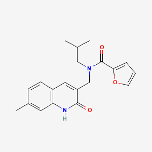 molecular formula C20H22N2O3 B4635831 N-[(2-hydroxy-7-methyl-3-quinolinyl)methyl]-N-isobutyl-2-furamide 