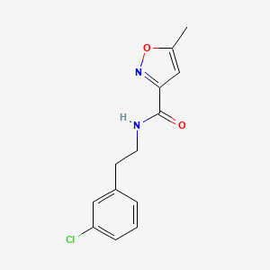 N-[2-(3-chlorophenyl)ethyl]-5-methyl-1,2-oxazole-3-carboxamide