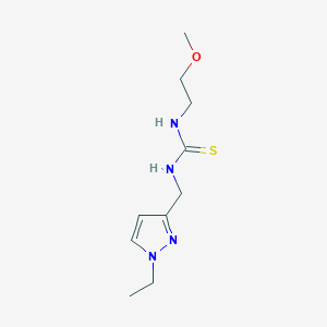 N-[(1-ethyl-1H-pyrazol-3-yl)methyl]-N'-(2-methoxyethyl)thiourea