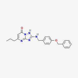 2-{[4-(benzyloxy)benzyl]amino}-5-propyl[1,2,4]triazolo[1,5-a]pyrimidin-7(4H)-one