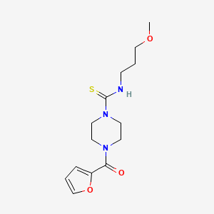 4-(2-furoyl)-N-(3-methoxypropyl)-1-piperazinecarbothioamide