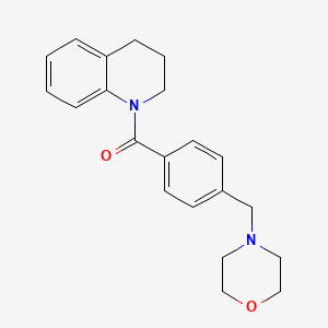 molecular formula C21H24N2O2 B4635948 1-[4-(4-morpholinylmethyl)benzoyl]-1,2,3,4-tetrahydroquinoline 