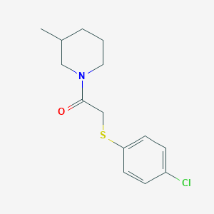 1-{[(4-chlorophenyl)thio]acetyl}-3-methylpiperidine